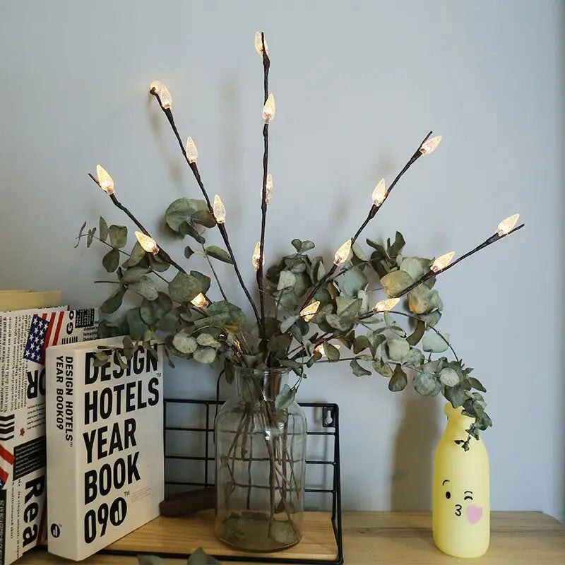 20leds 73cm Led Simulation Orchid Branch Lights Tree Table Lamp LED Willow Branch lights For Xmas Party Wedding Home Decoration