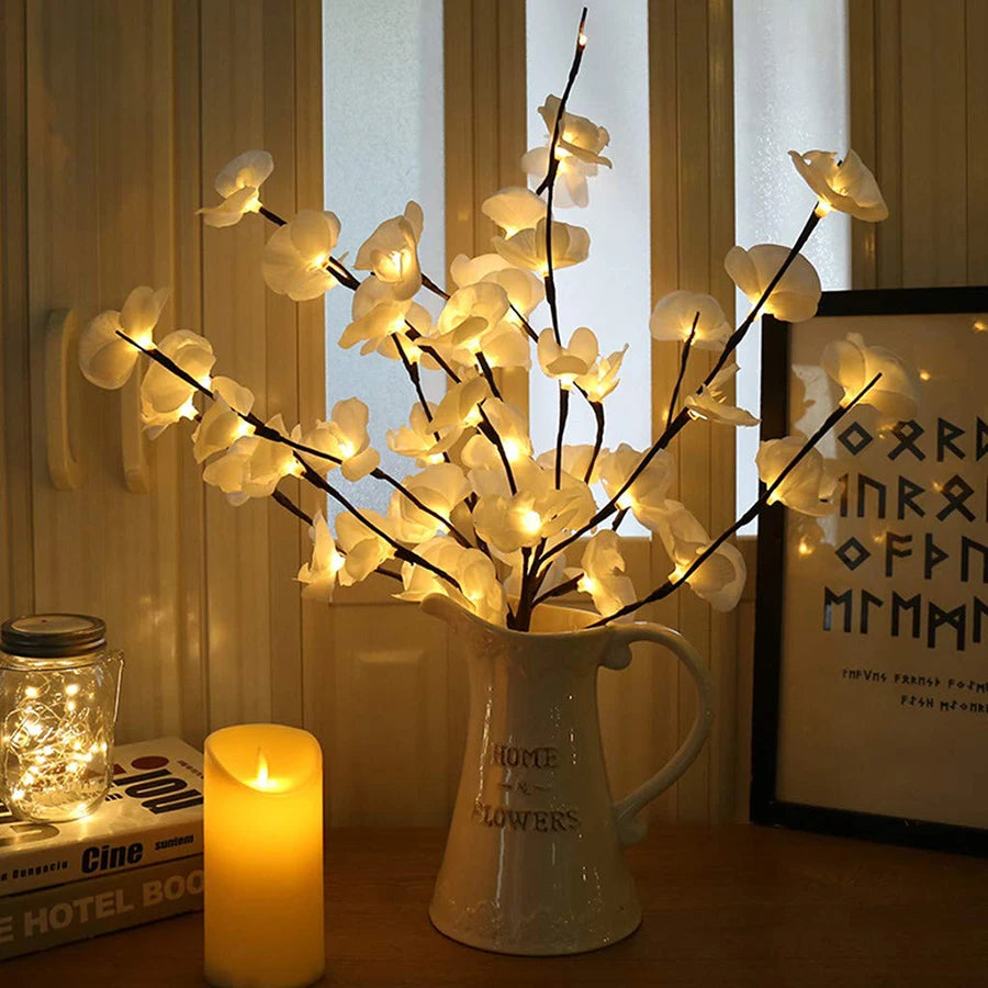 20leds 73cm Led Simulation Orchid Branch Lights Tree Table Lamp LED Willow Branch lights For Xmas Party Wedding Home Decoration